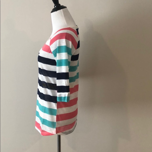 Scoop Neck Striped Tee - Picture 6 of 7